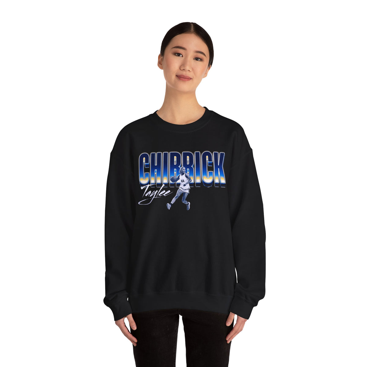 Taylee Chirrick Curved Combo Colored Crewneck Sweatshirt