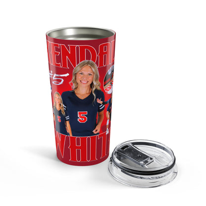 Kendall White 20oz Tumbler