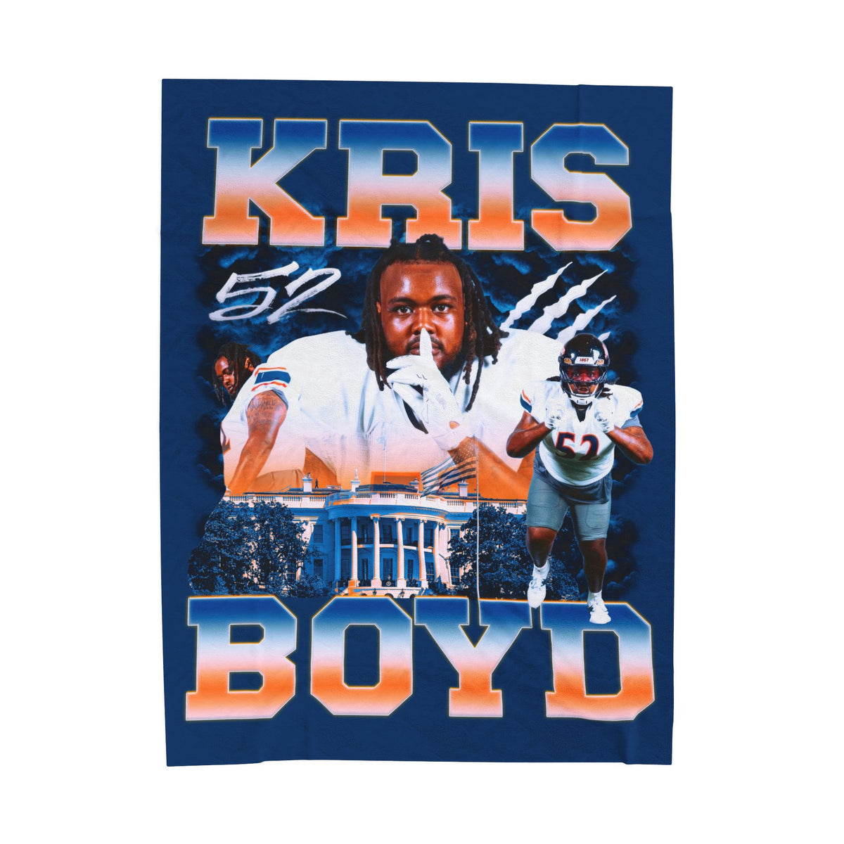 Kris Boyd 60"-80" Plush Blanket