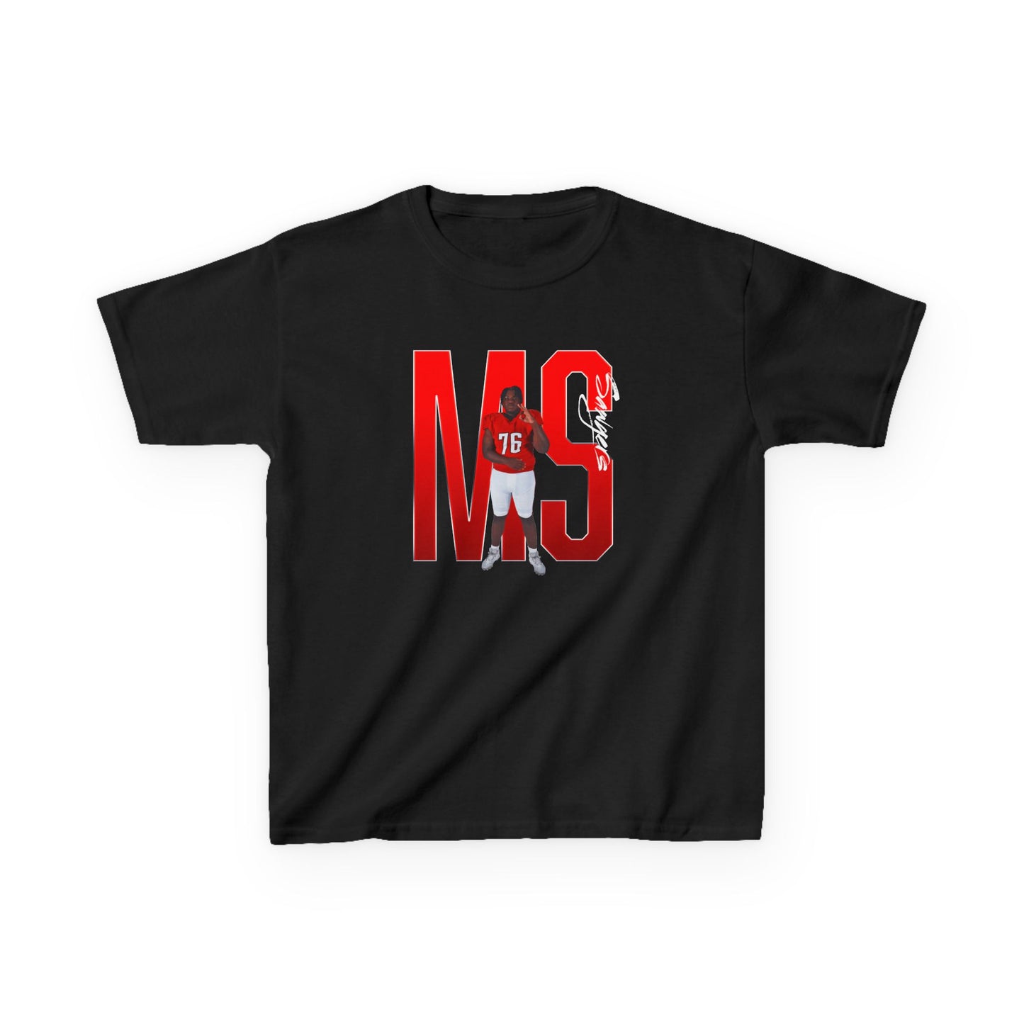 Myles Sawyers Player Icon Initials Kids Tee