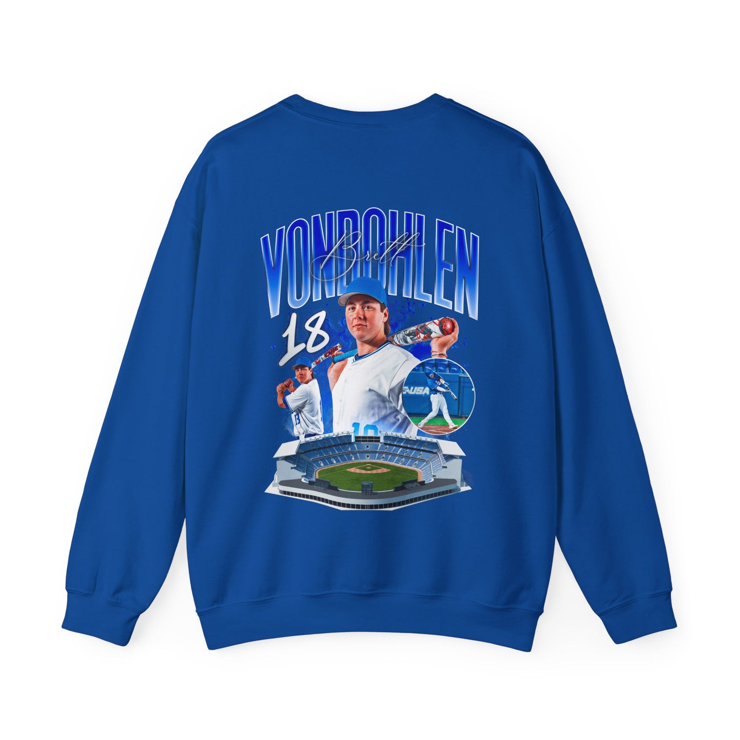 Brett Vondohlen Logo Front & Back Crewneck