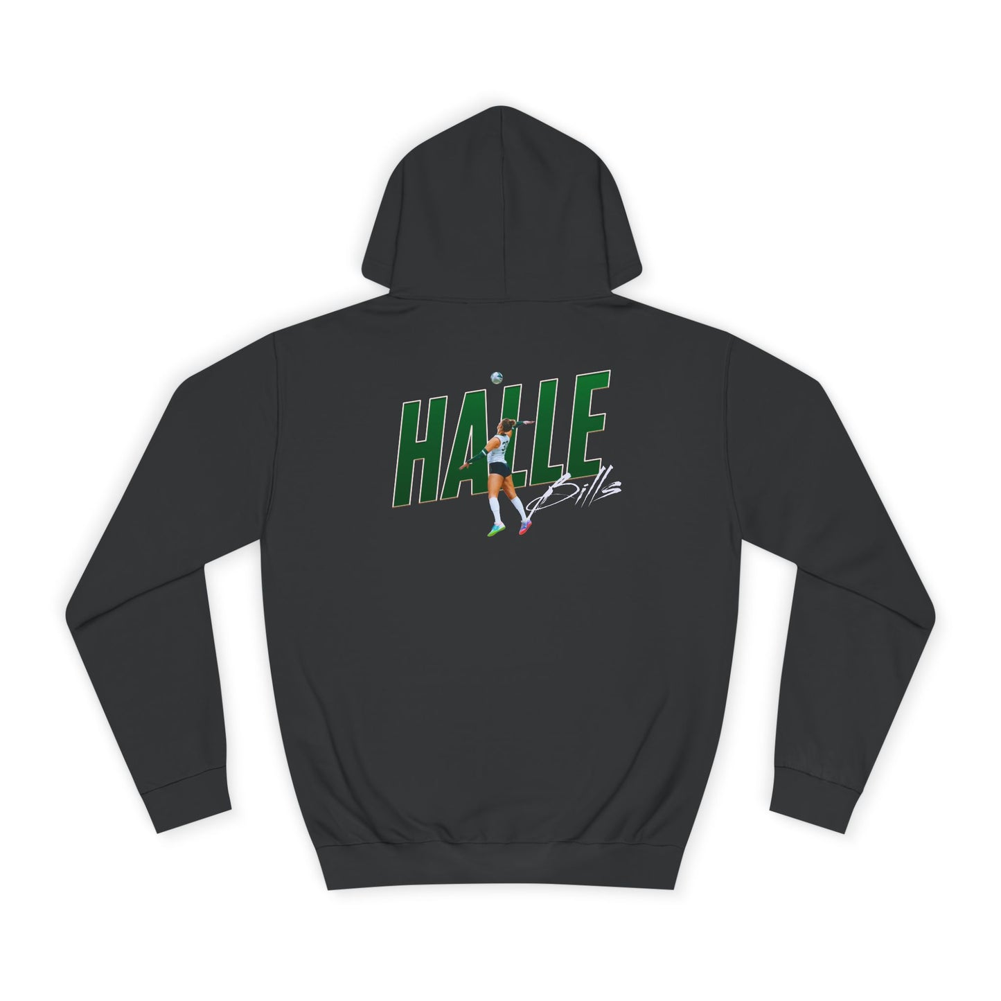 Halle Bills Cursive Combo Colored Premium Hoodie