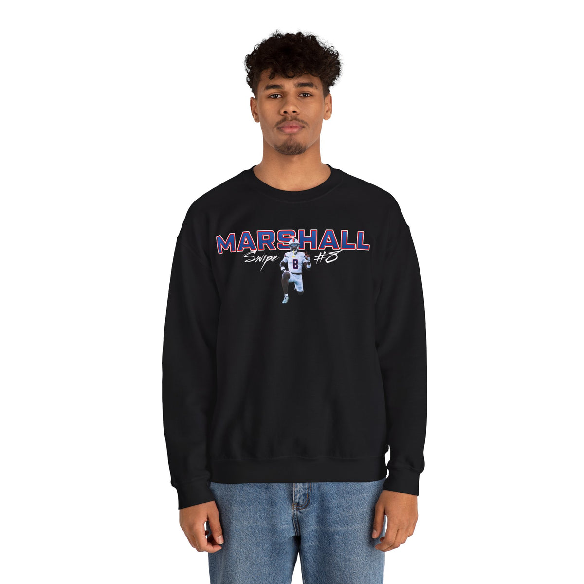 Swipe Marshall Star Player Crewneck Sweatshirt