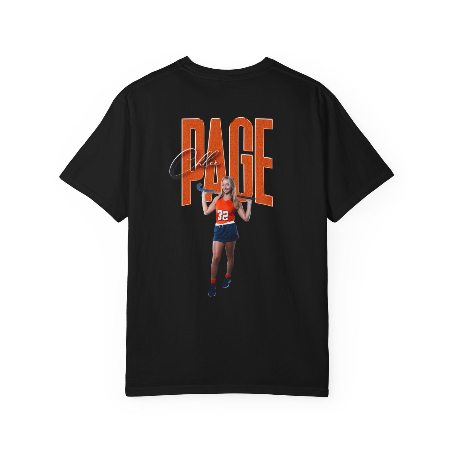 Chloe Page Logo Front & Back Premium Tee