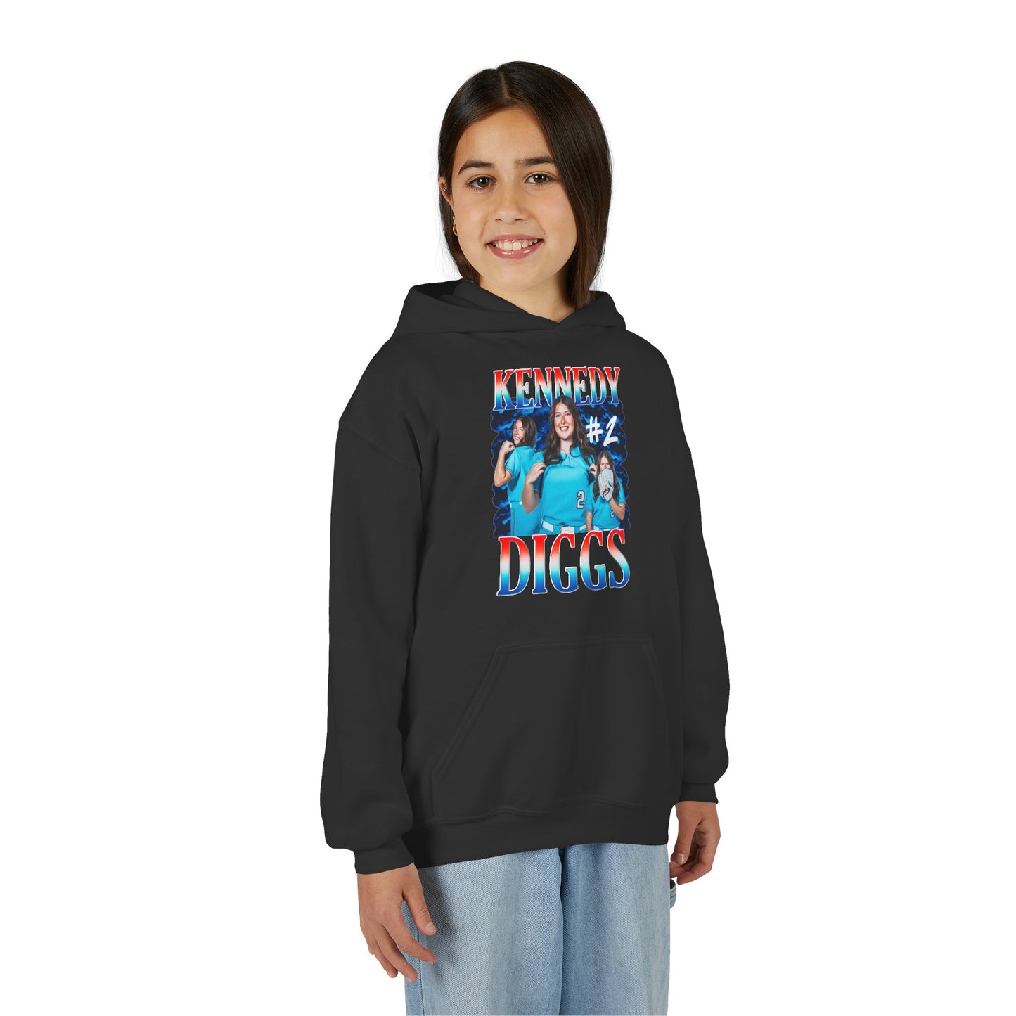 Kennedy Diggs Single Color Combo Kids Hoodie