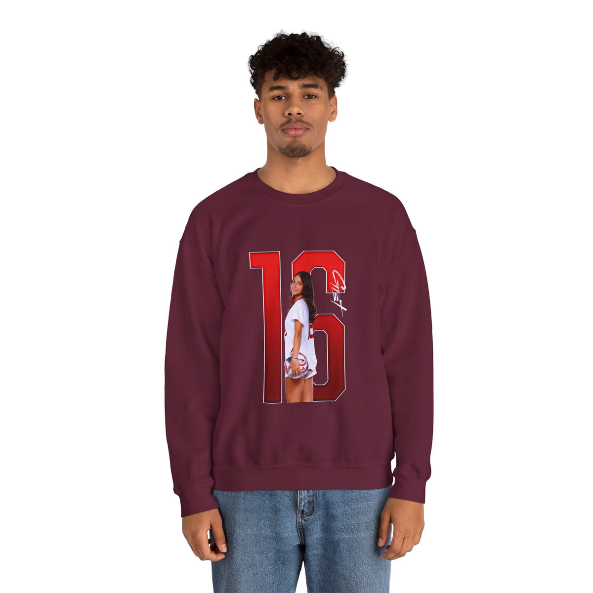 Zoey Gist Player Icon Number Crewneck Sweatshirt