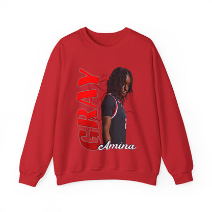 Amina Gray Crewneck Sweatshirt