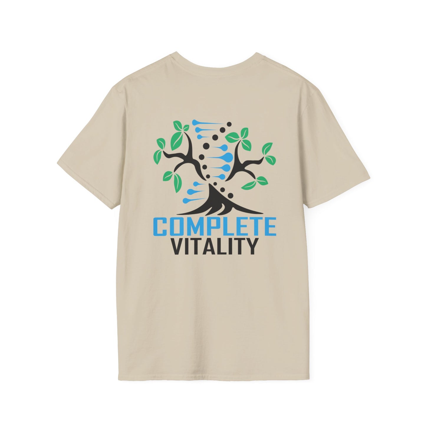 Complete Vitality Soft-Style Tan Name Badge Tee