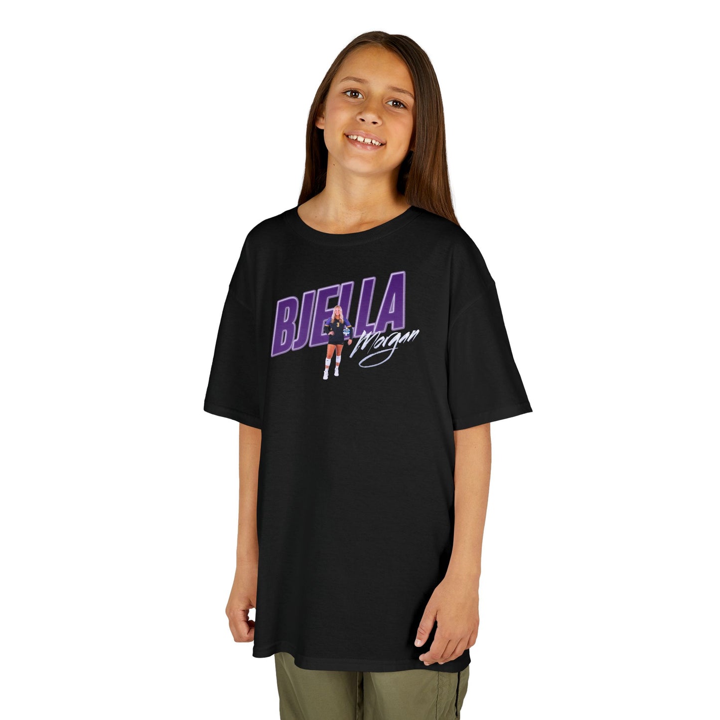 Morgan Bjella Cursive Combo Colored Kids Tee