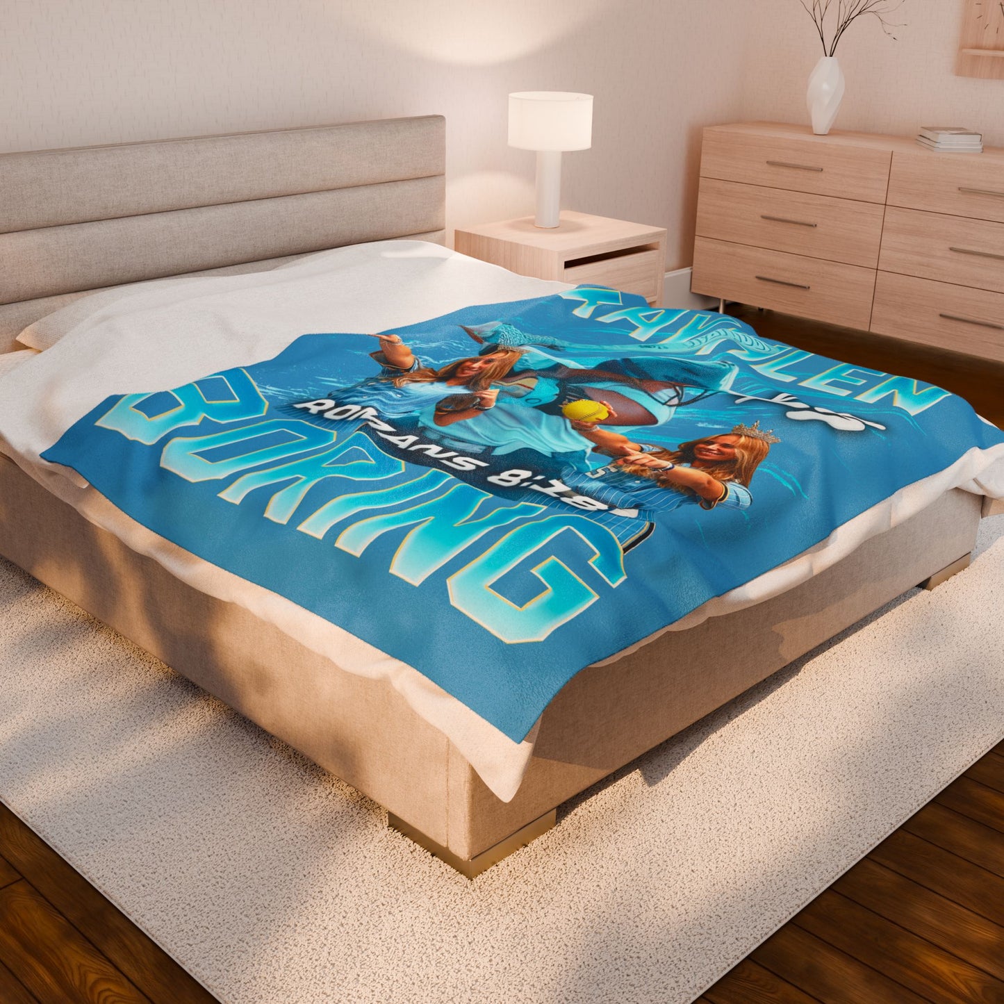 Kayhlen Boring 60"-80" Plush Blanket