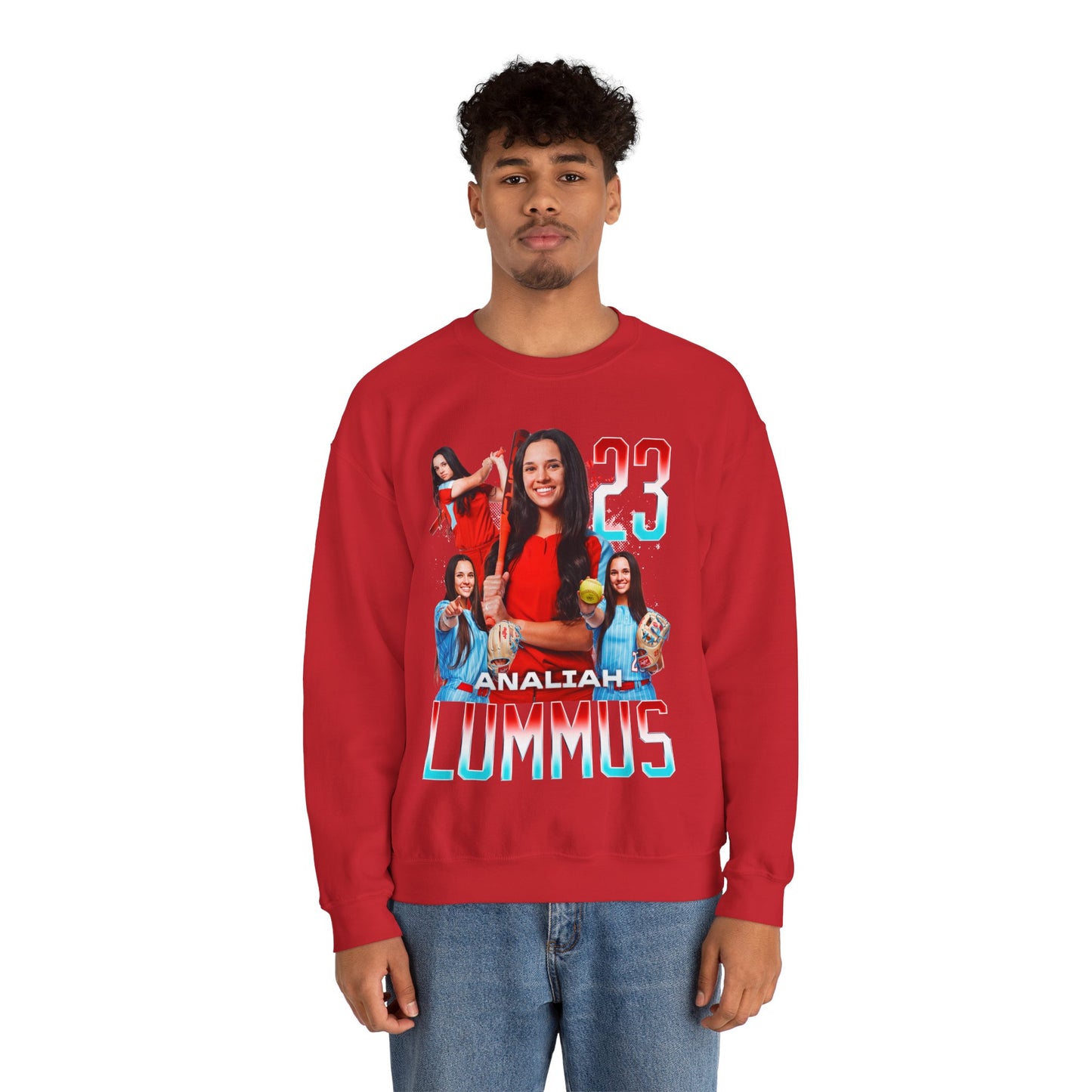Analiah Lummus Name & Number Ombre Crewneck Sweatshirt