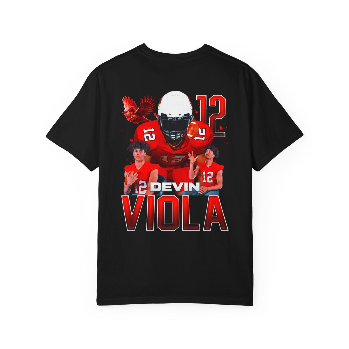 Devin Viola Logo Front & Back Premium Tee