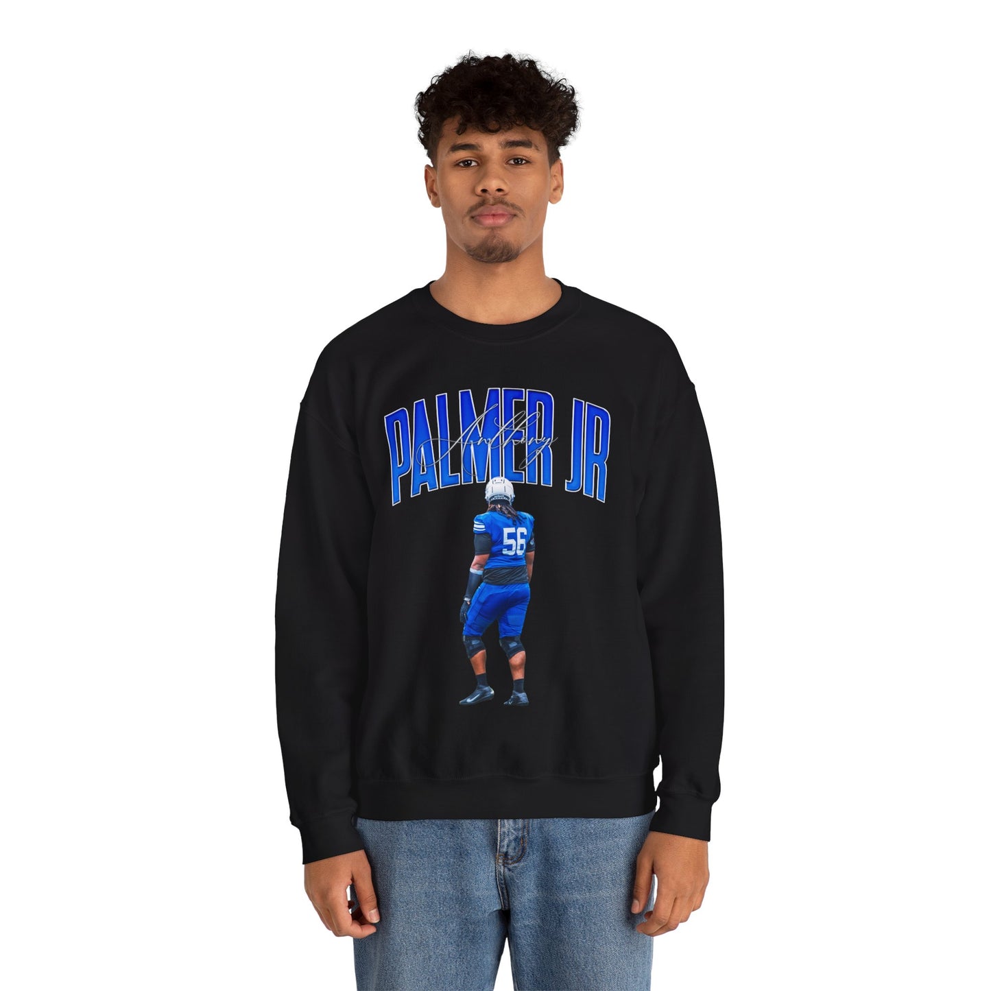 Anthony Palmer Jr. Curved Combo Crewneck Sweatshirt