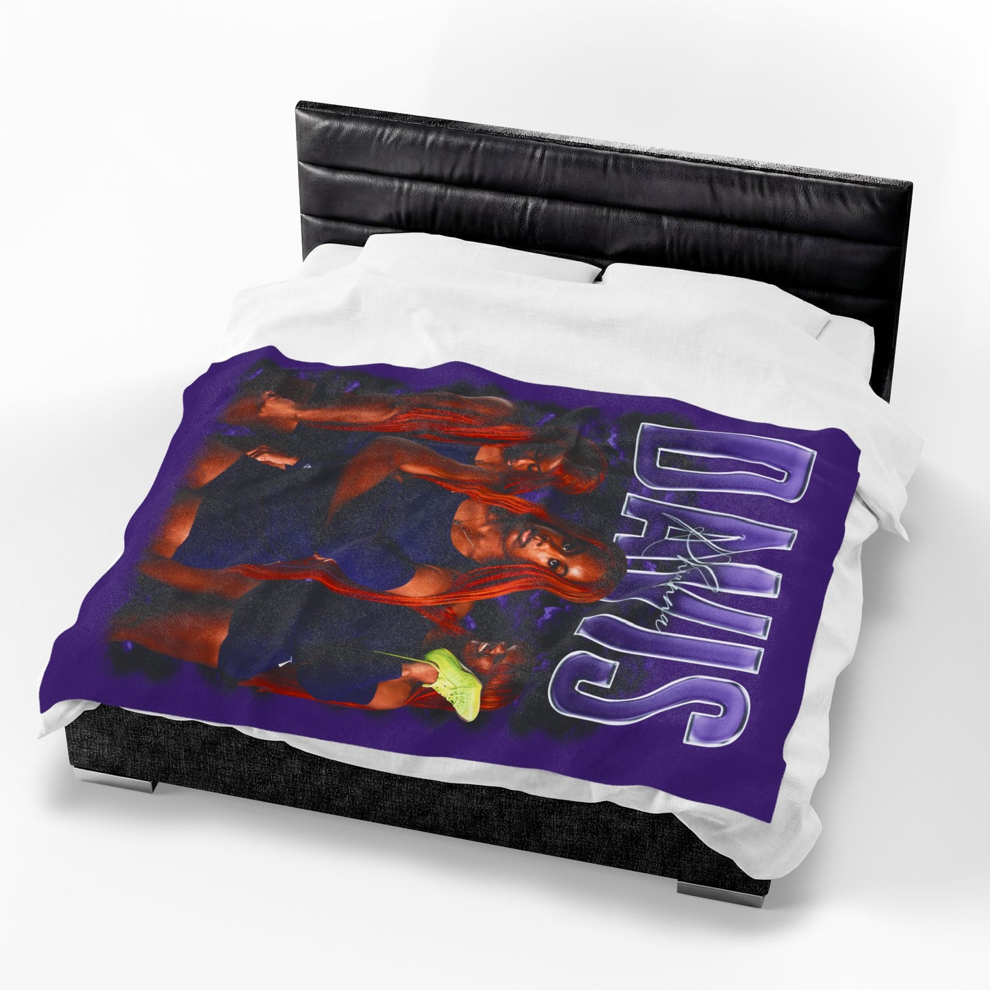 Rhianna Davis Last Name Highlight 60"-80" Plush Blanket