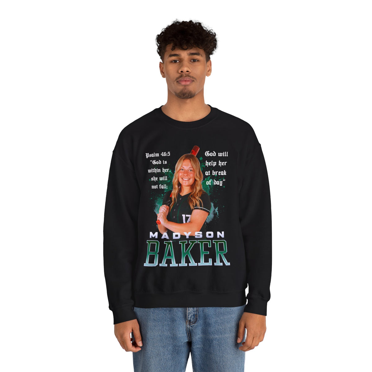 Madyson Baker Featured Quote Crewneck Sweatshirt