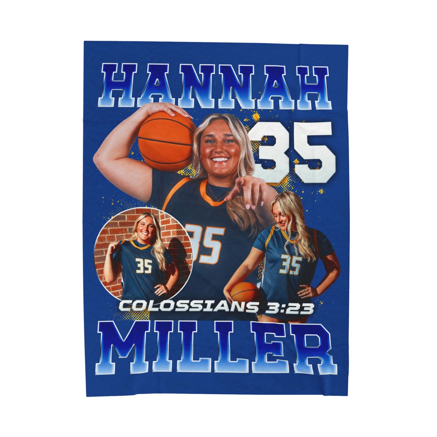 Hannah Miller 60"-80" Plush Blanket