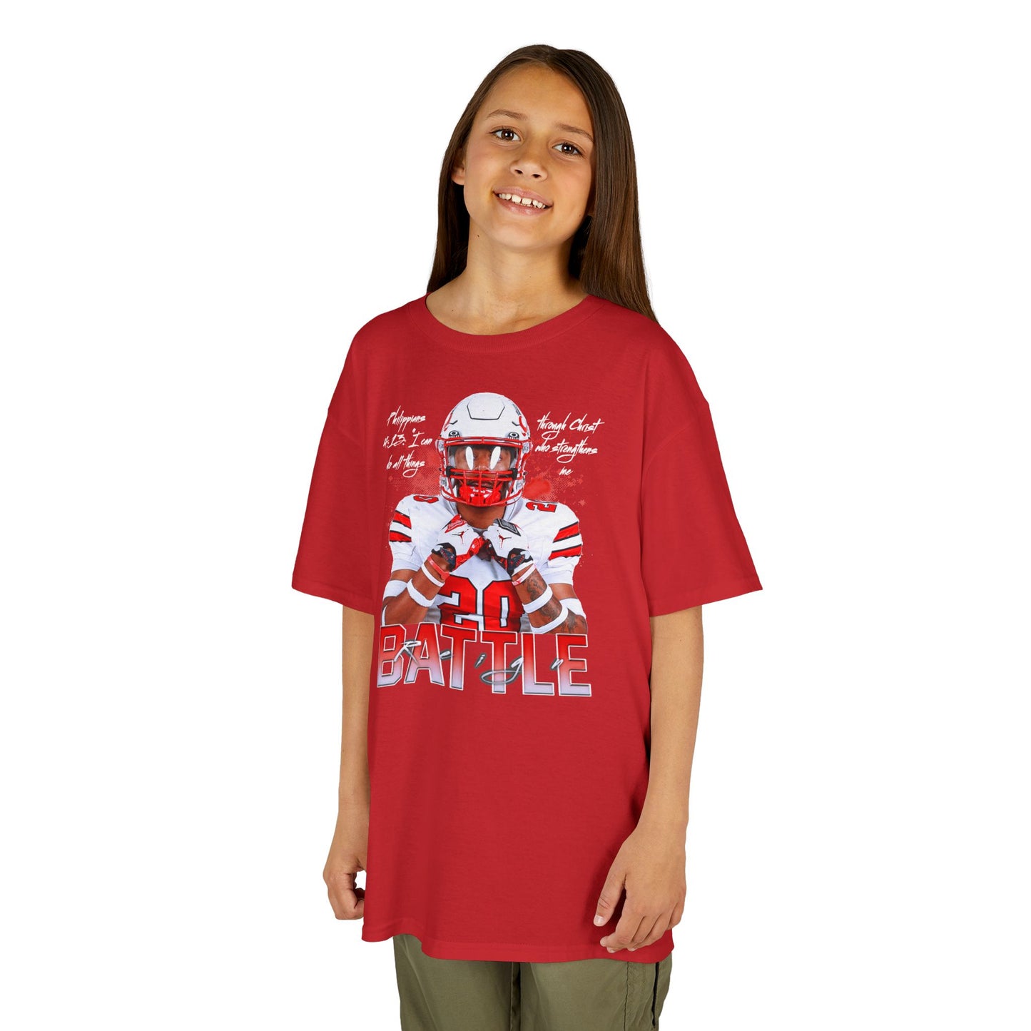Reign Battle Featured Quote Kids Tee