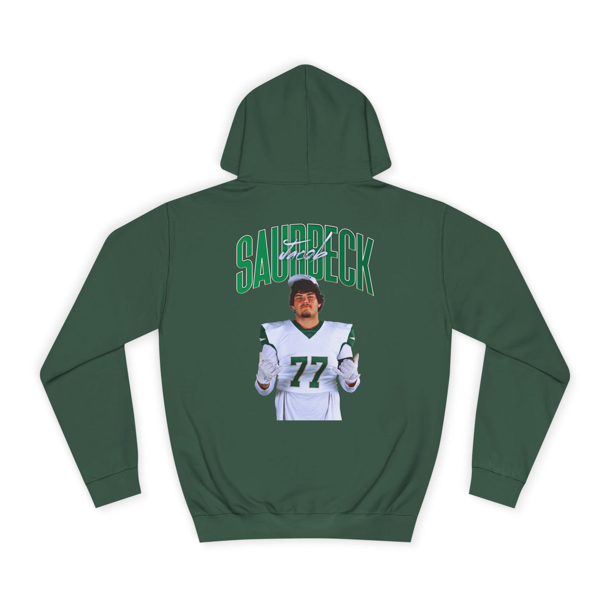 Jacob Saurbeck Curved Combo Colored Premium Hoodie