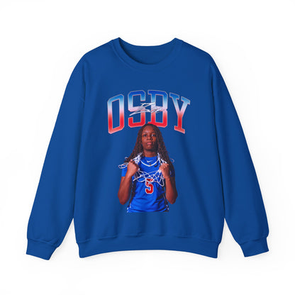Zoe Osby Curved Combo Crewneck Sweatshirt