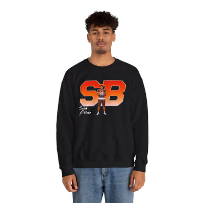 Selah Brown Big Initials Crewneck Sweatshirt