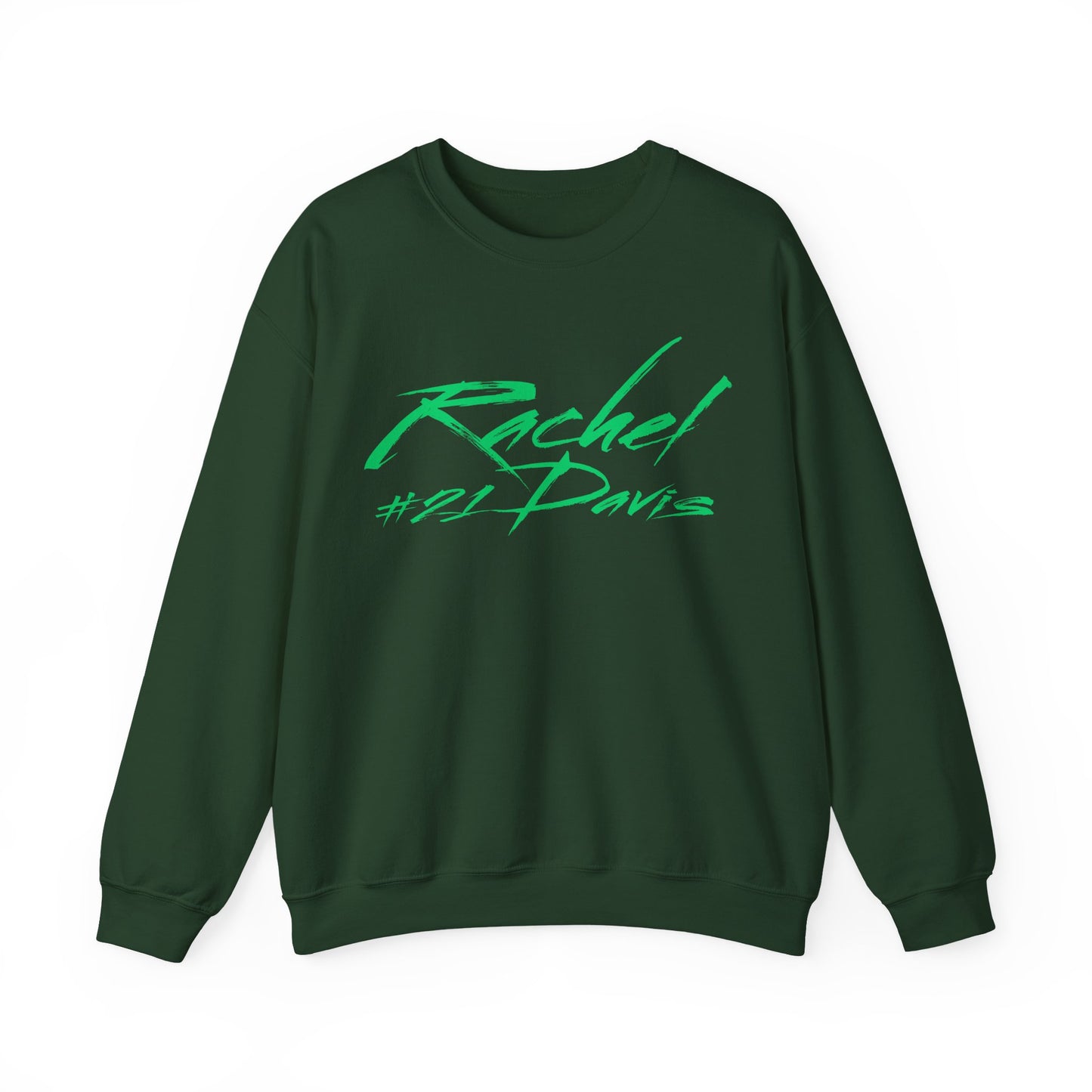 Rachel Davis Cursive Name & Number Crewneck Sweatshirt