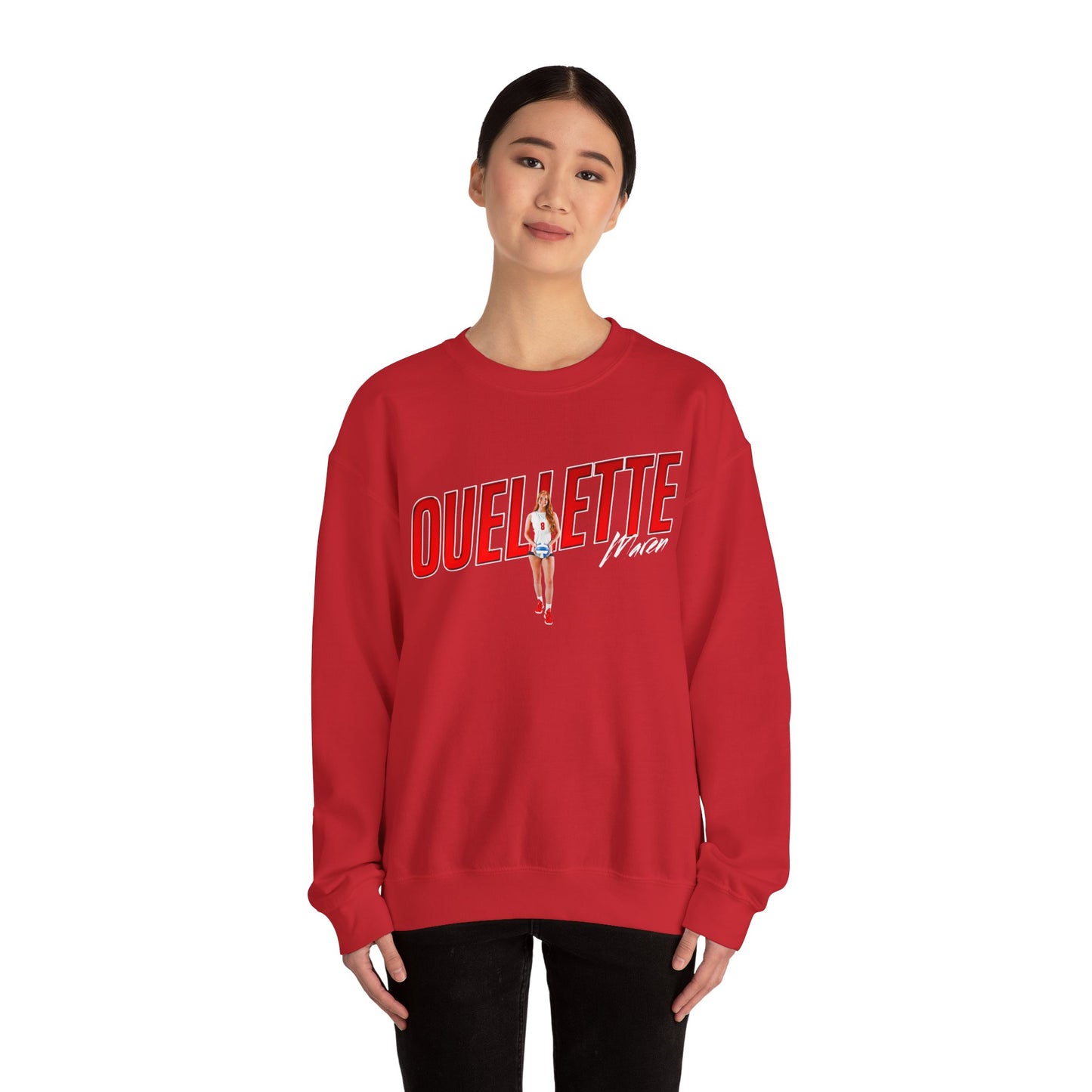Maren Ouellette Cursive Combo Colored Crewneck Sweatshirt