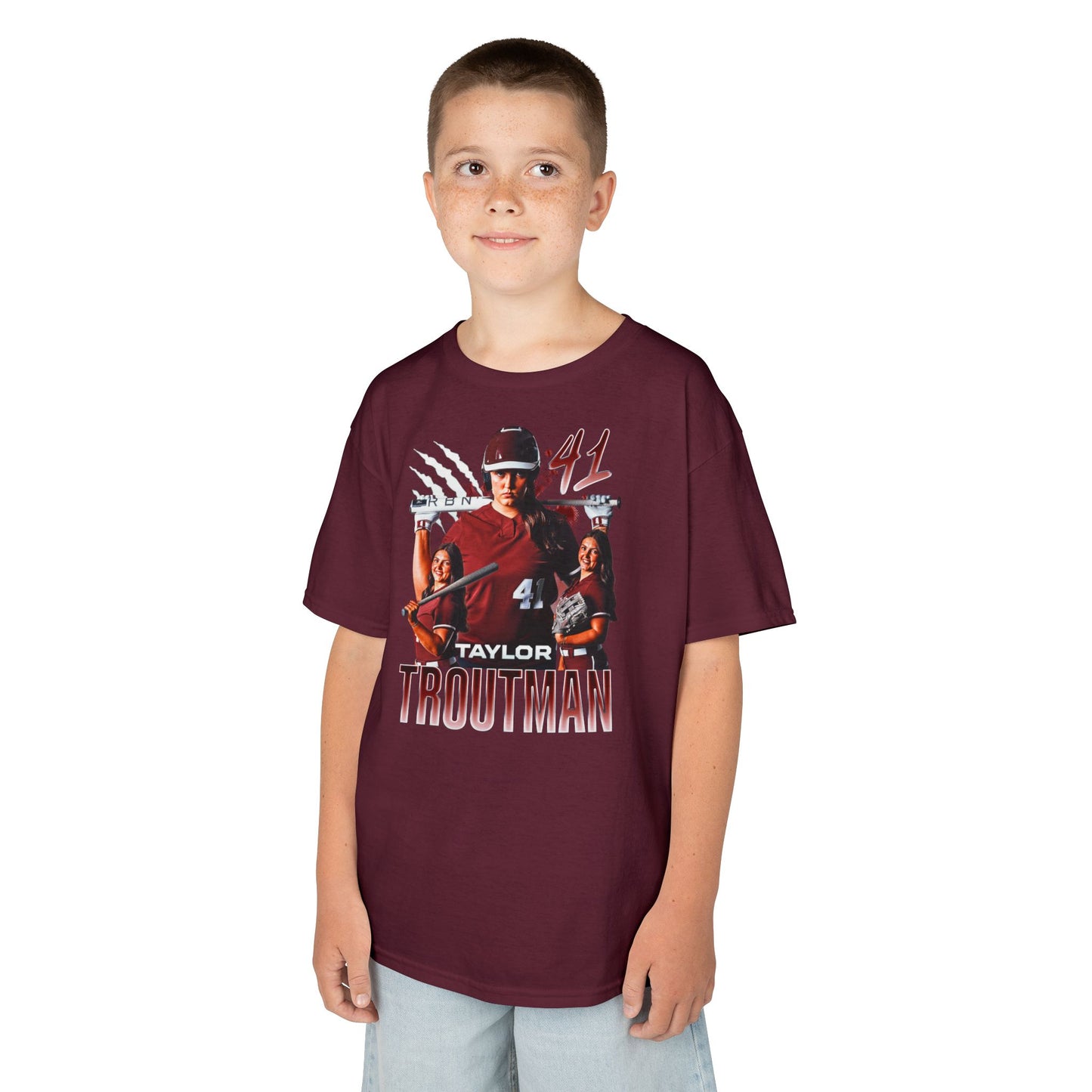 Taylor Troutman Name & Number Combo Kids Tee