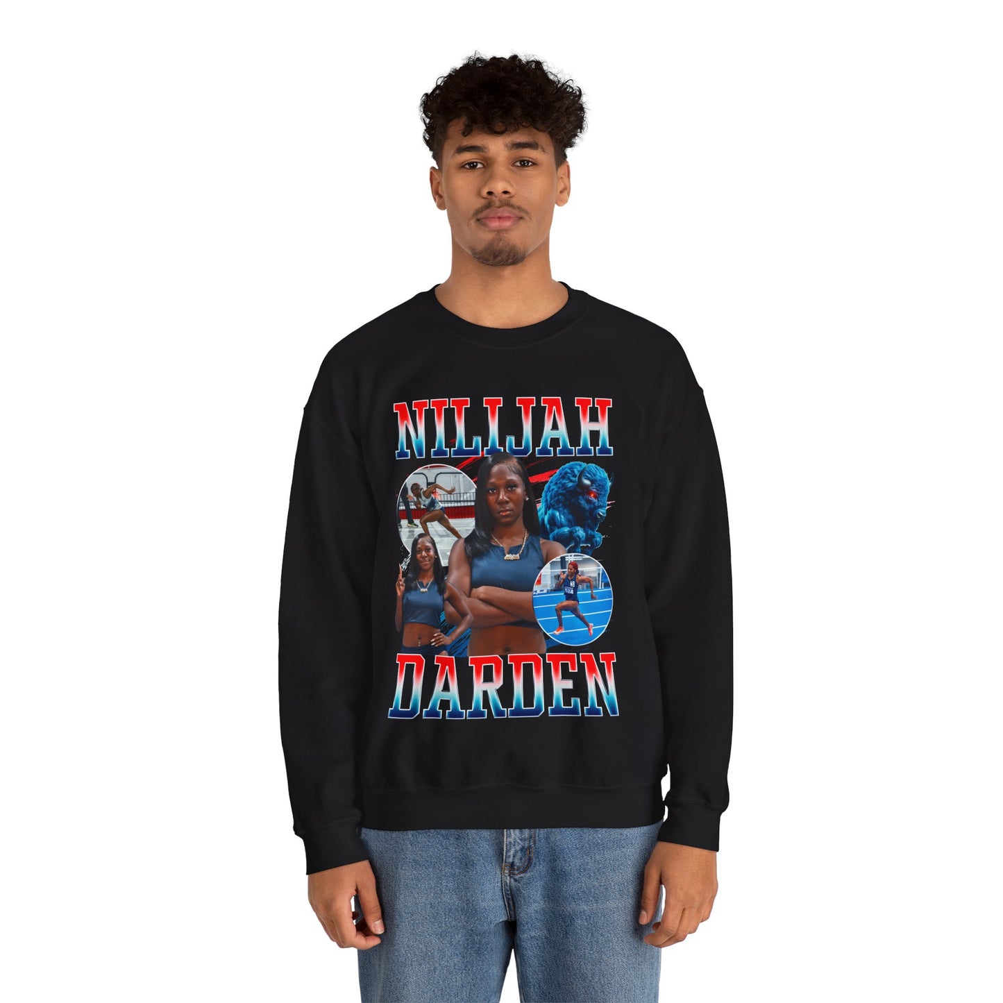 Nilijah Darden Colored & White Combo Crewneck Sweatshirt