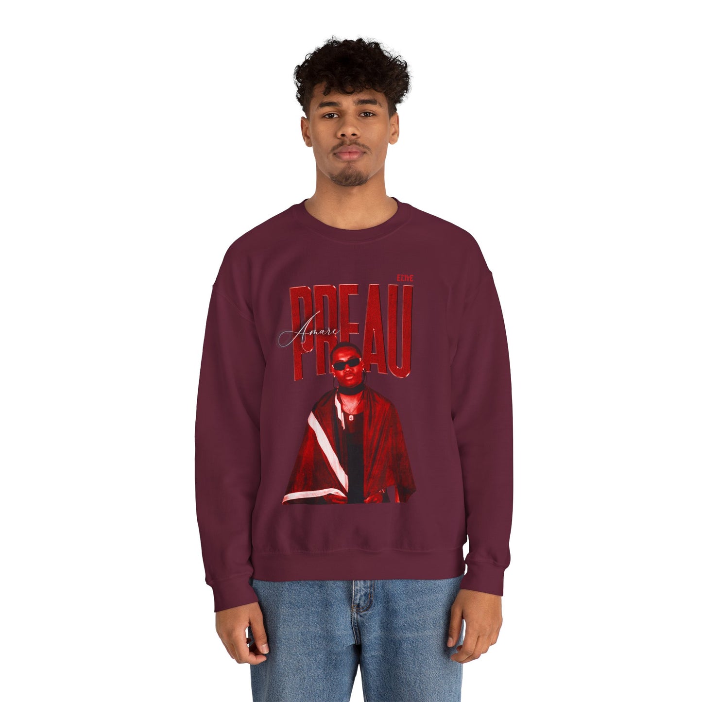 Amare Preau Faded Glory Crewneck Sweatshirt