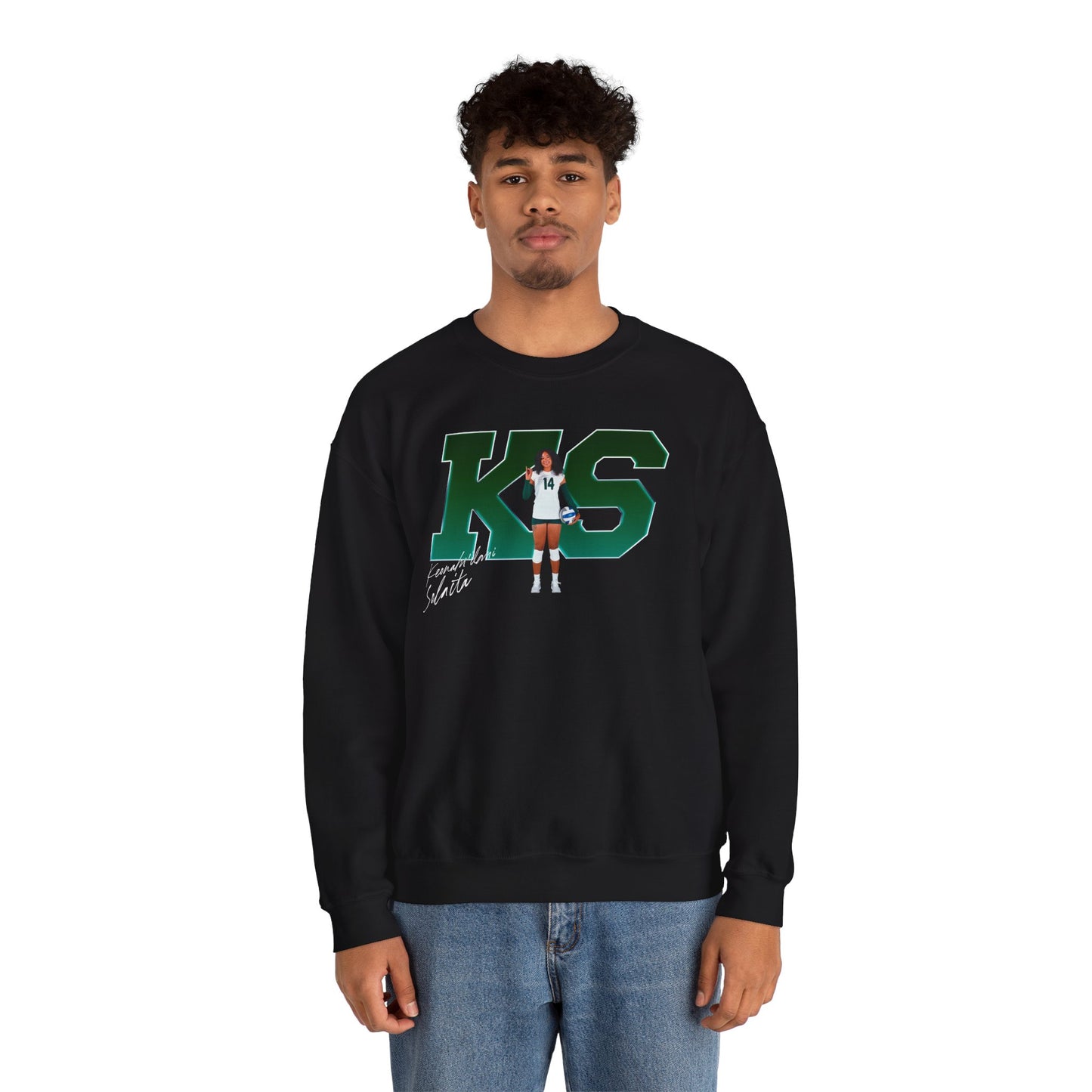 Keonahi'Ilani Solaita Big Initials Crewneck Sweatshirt