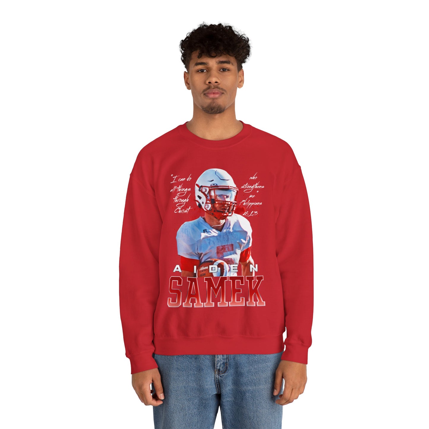 Aiden Samek Featured Quote Crewneck Sweatshirt