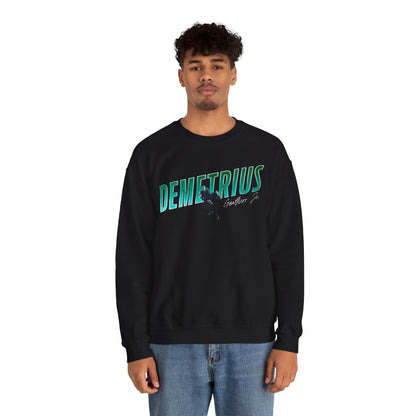 Demetrius Geathers Jr. Cursive Combo Crewneck Sweatshirt