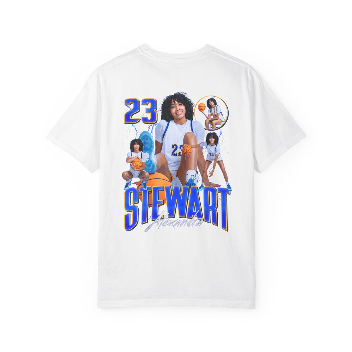 Alexandra Stewart Logo Front & Back Premium Tee
