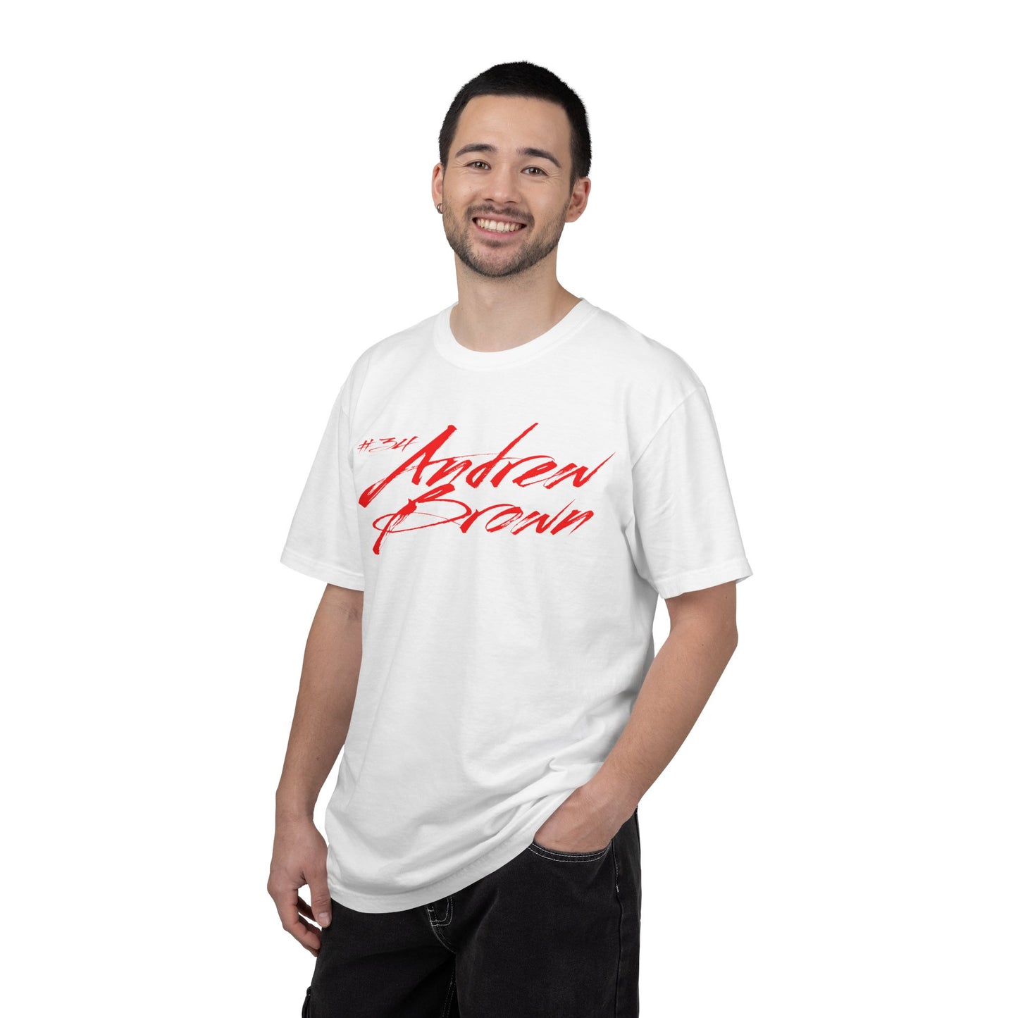 Andrew Brown Cursive Name & Number Premium Tee