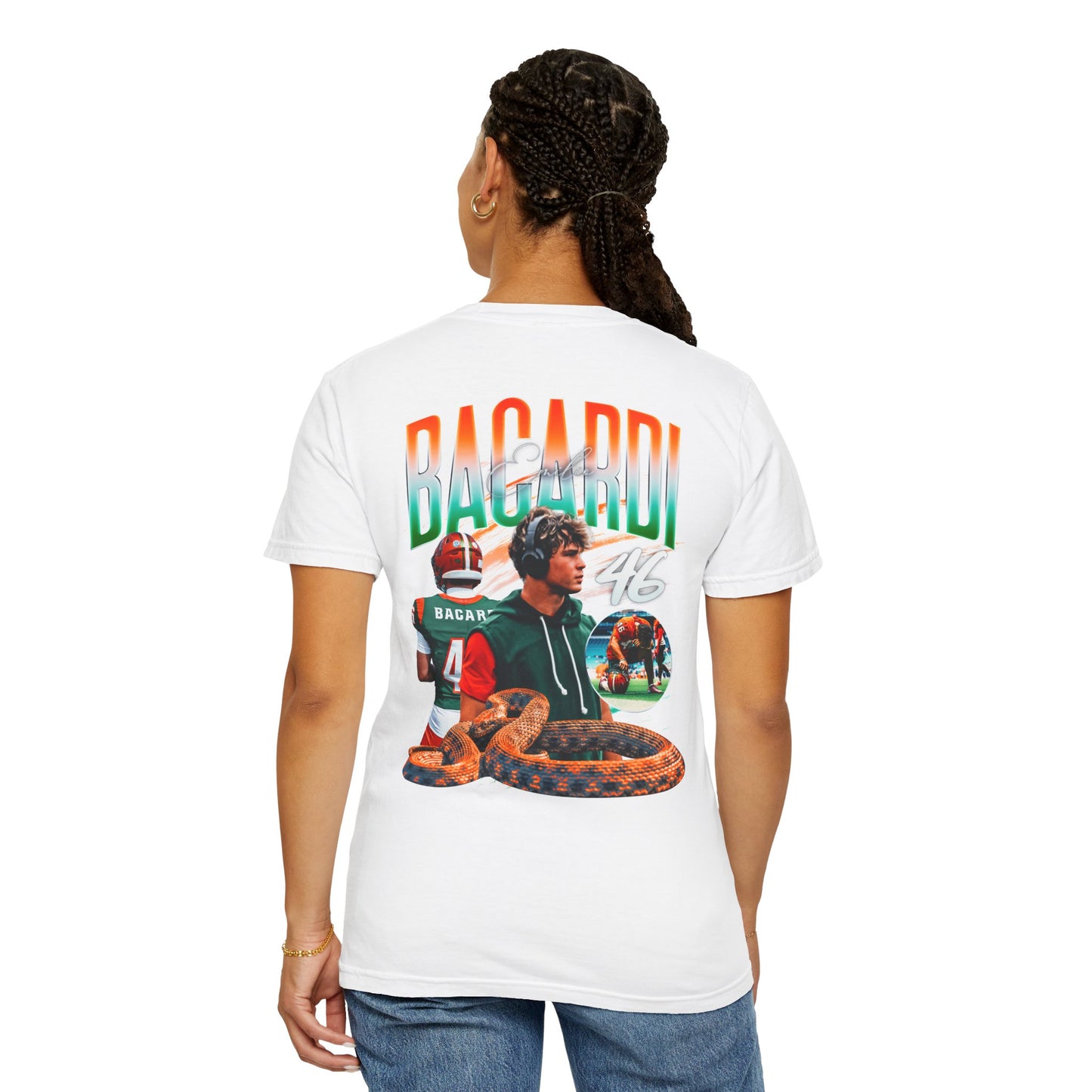 Emilio Bacardi Logo Front & Back Premium Tee