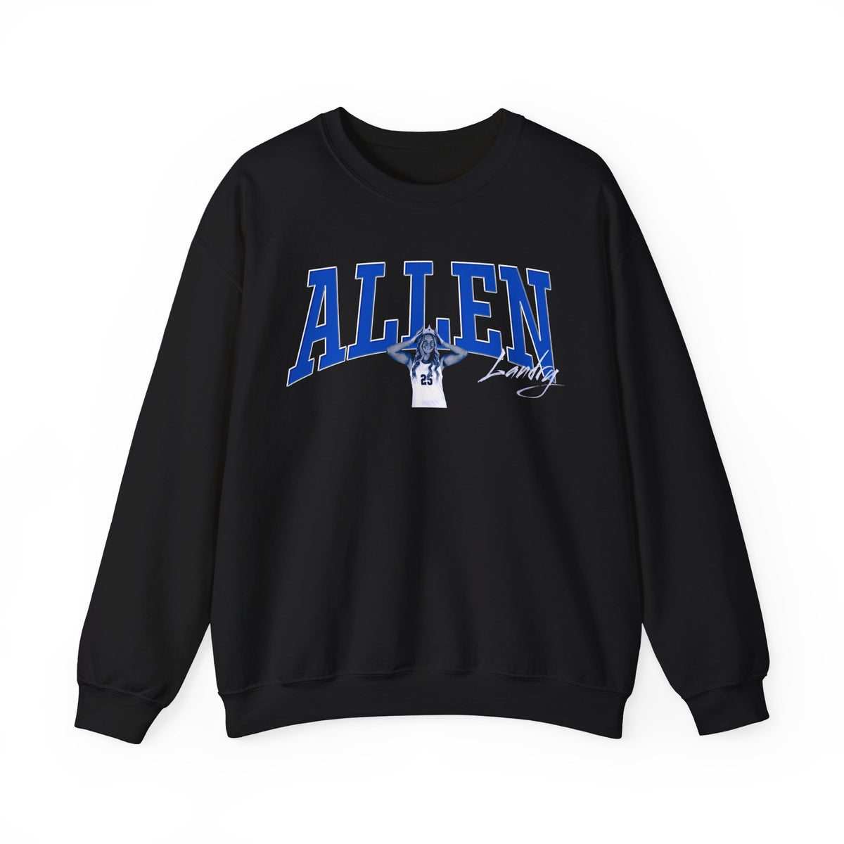 Landry Allen Curved Combo Colored Crewneck Sweatshirt