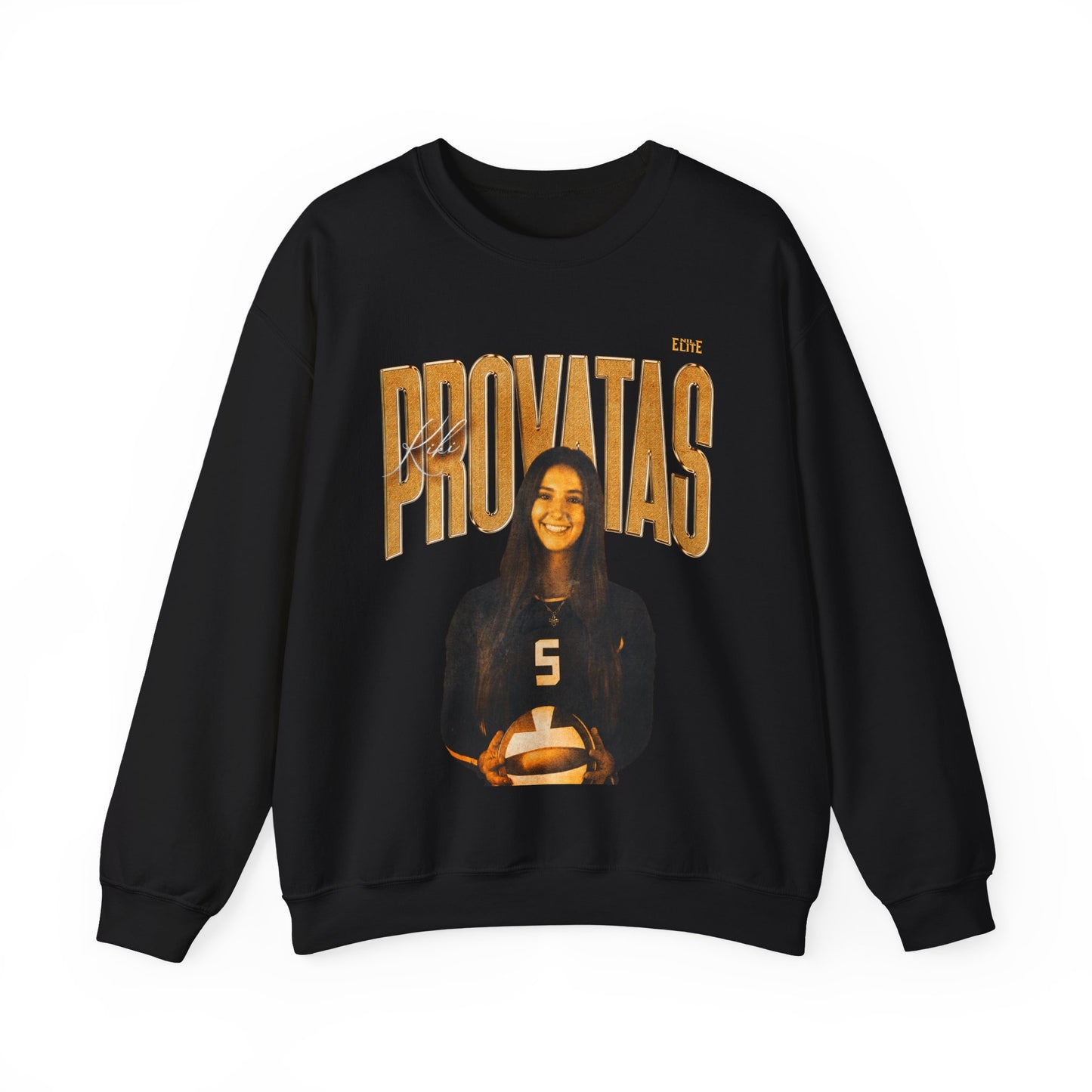 Kiki Provatas Faded Glory Crewneck Sweatshirt