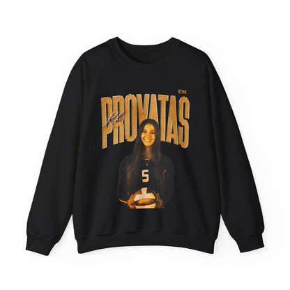 Kiki Provatas Faded Glory Crewneck Sweatshirt