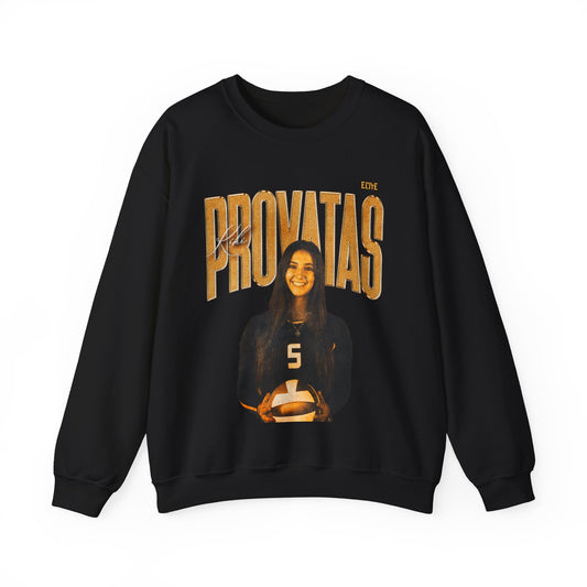 Kiki Provatas Faded Glory Crewneck Sweatshirt