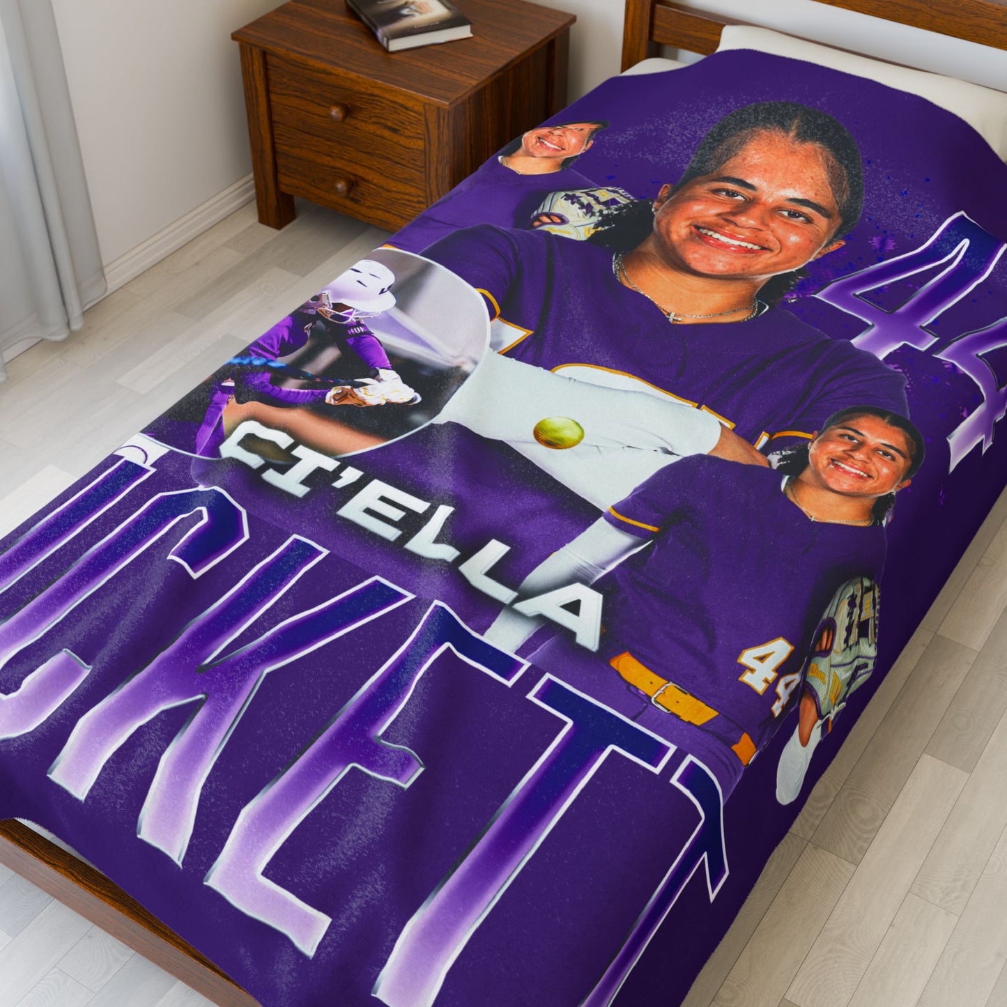 Ci'Ella Pickett 60"-80" Plush Blanket