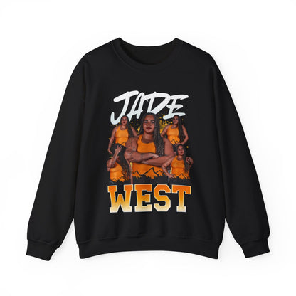 Jade West Colored & White Combo Crewneck Sweatshirt