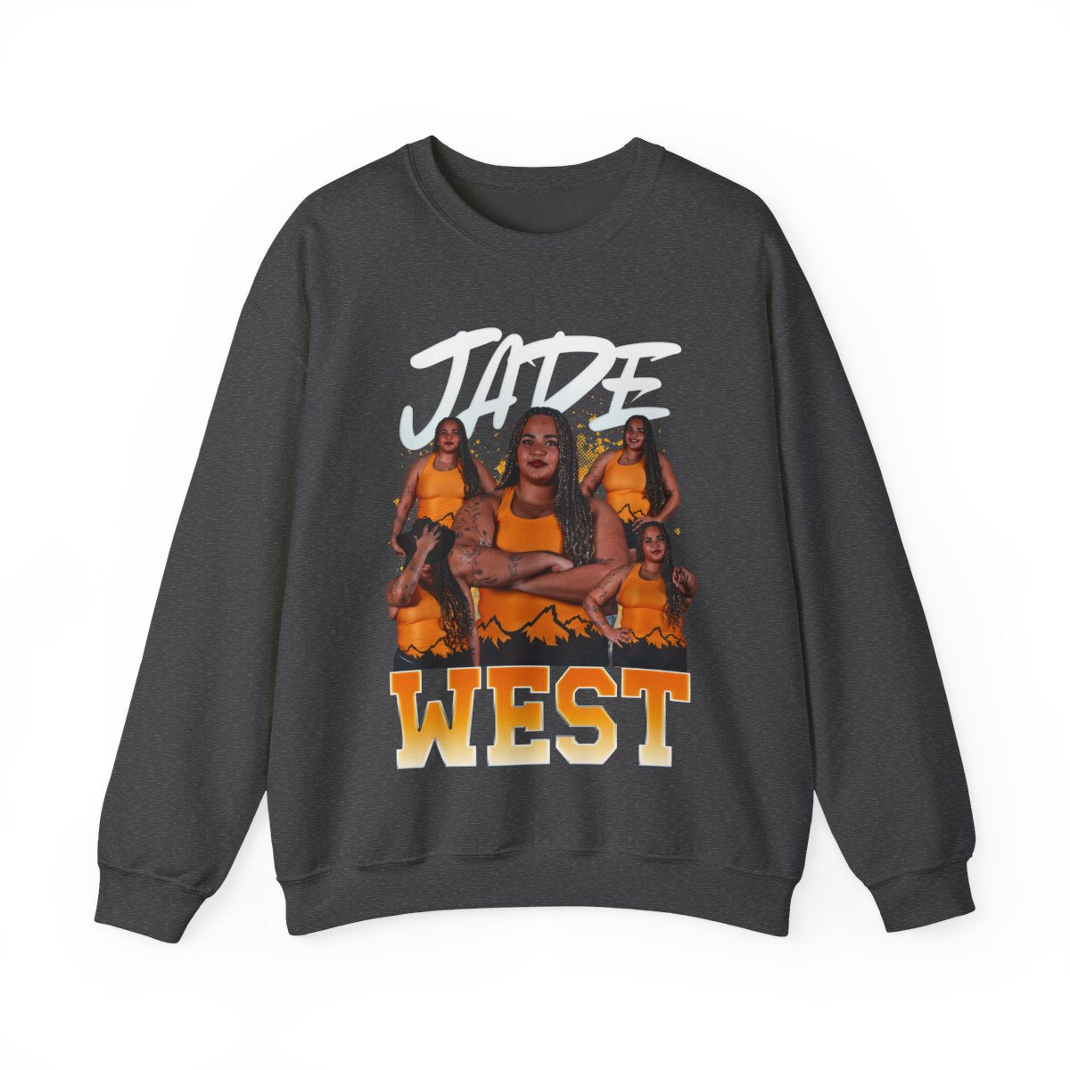 Jade West Colored & White Combo Crewneck Sweatshirt