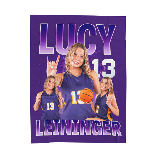 Lucy Leininger 60"-80" Plush Blanket