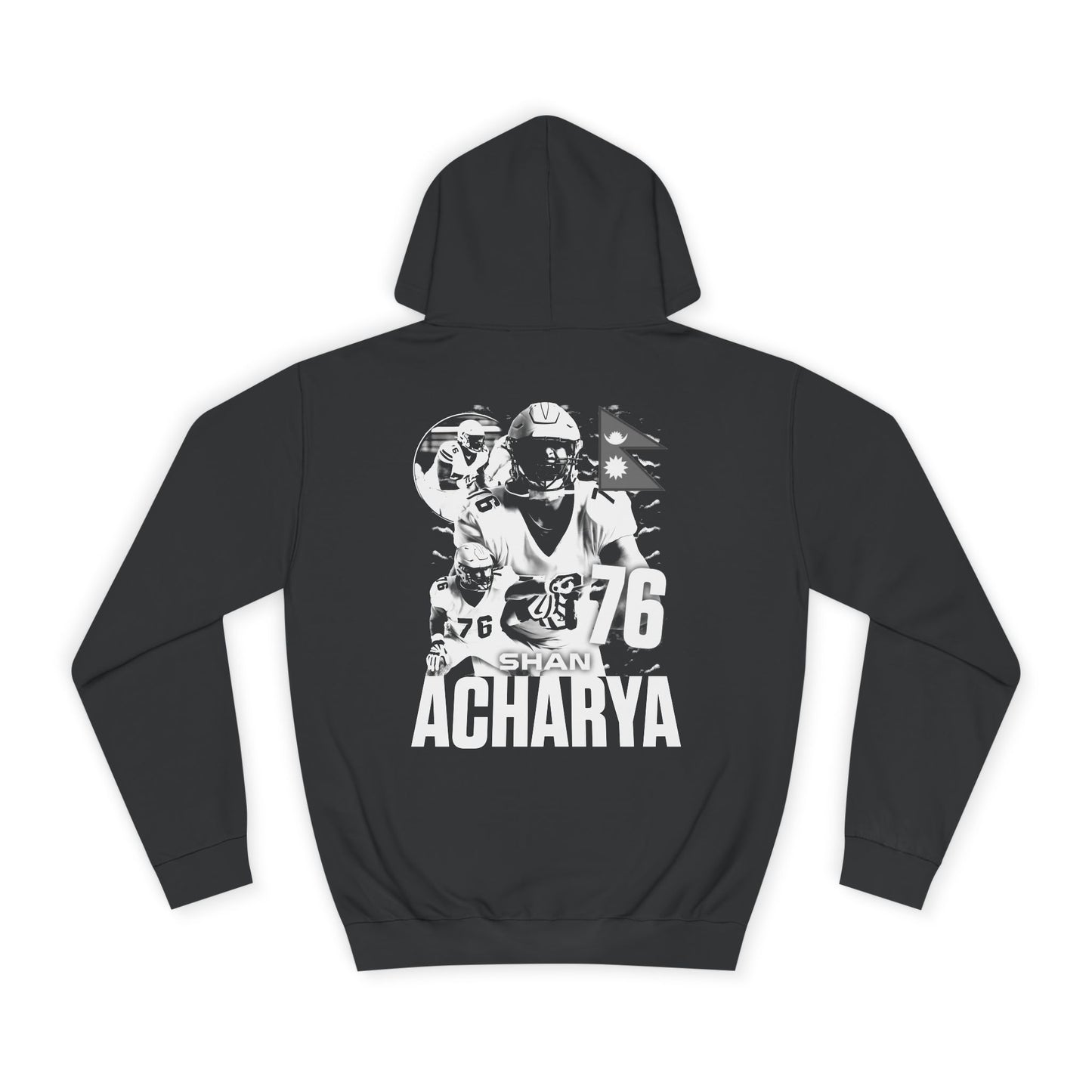 Shan Acharya Premium Vintage Blackout Hoodie