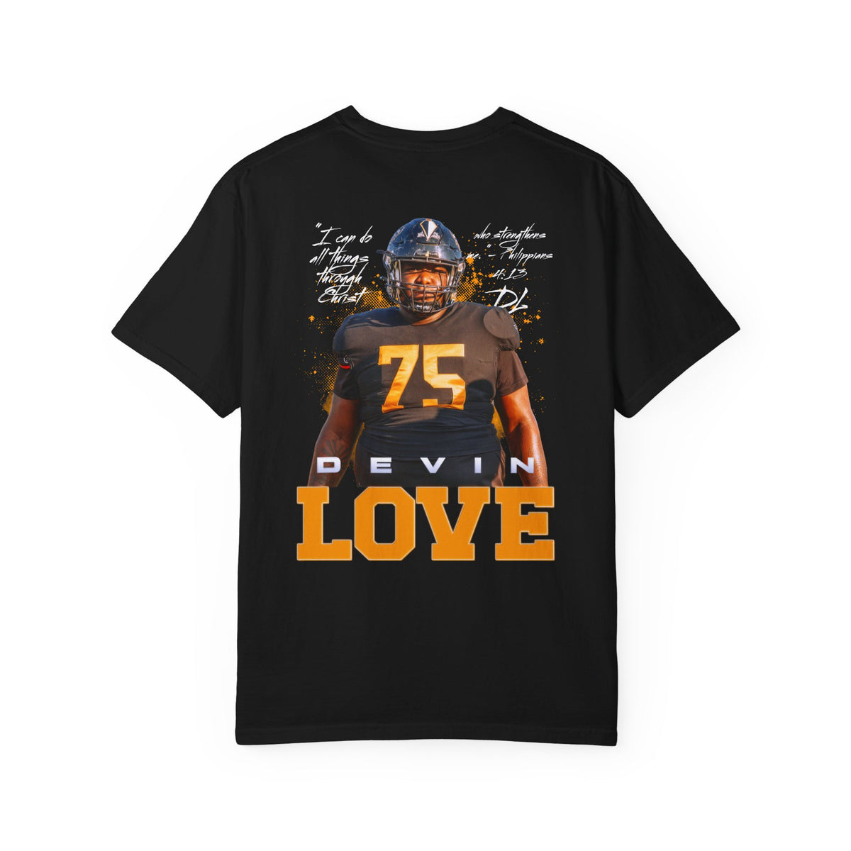 Devin Love Logo Front & Back Premium Tee