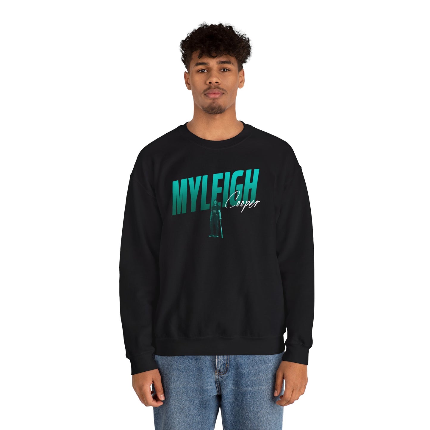 Myleigh Cooper Cursive Combo Colored Crewneck Sweatshirt