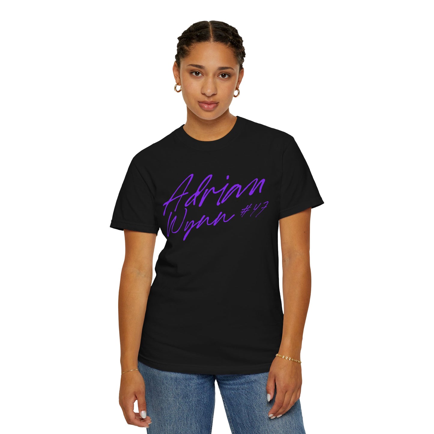 Adrian Wynn Cursive Name & Number Premium Tee