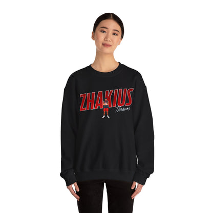 Zhakius Thomas Cursive Combo Colored Crewneck Sweatshirt