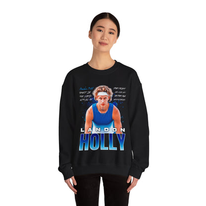 Landon Holly Featured Quote Crewneck Sweatshirt