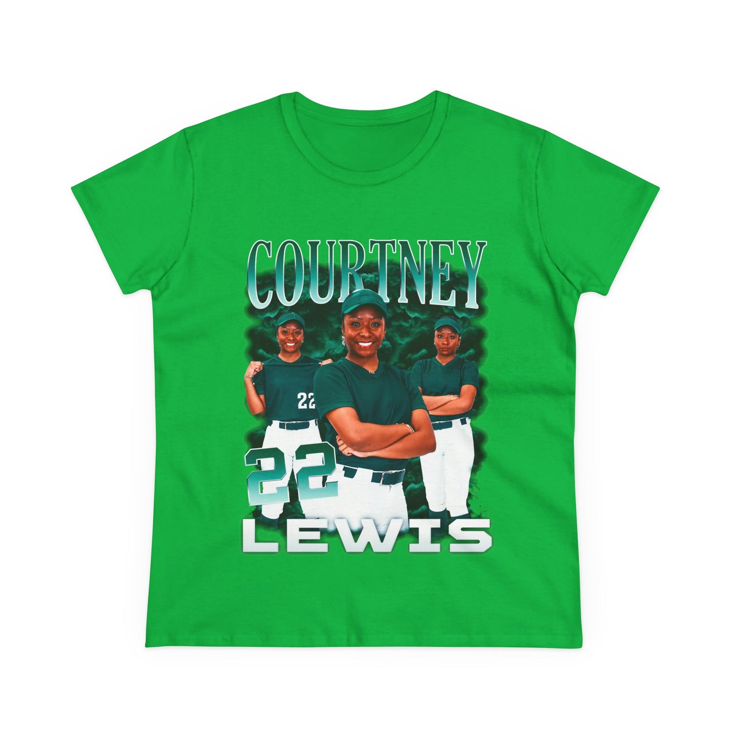 Courtney Lewis Colored & White Combo Women's Tee